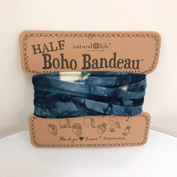 Natural LIfe Boho Bandeau Cream/Navy Tie-Dye