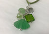 Cluster - Handcrafted Lime Green Sea Glass Necklace - Accessories Boutique 