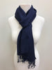 Pashmina Scarf Shawl - Navy Blue Patterned - Accessories Boutique 