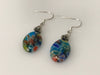 Handmade - Earring Millefiori Oval Glass Silver - Accessories Boutique 